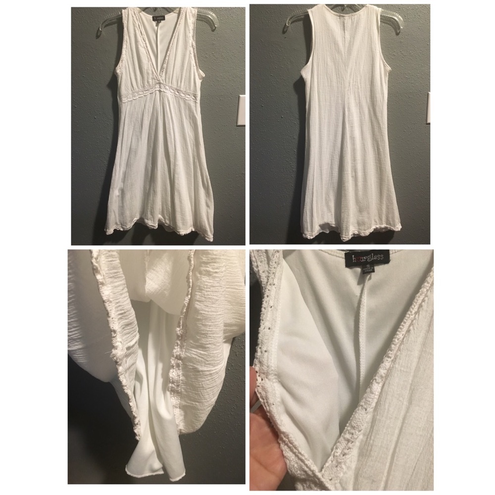 White sleeveless dress
